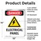 Signmission Electrical Panel Danger Sign, Plastic, 10in W x 14in L, 2PK OS-2PACK-DS-P-1014-V-2213 - alternate 5